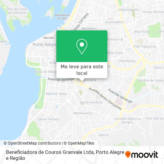 Beneficiadora de Couros Granvale Ltda mapa