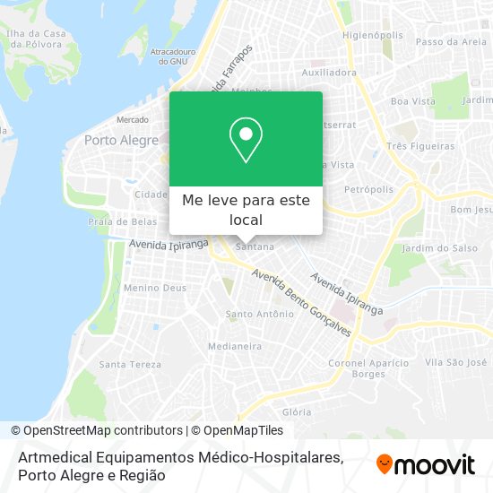 Artmedical Equipamentos Médico-Hospitalares mapa