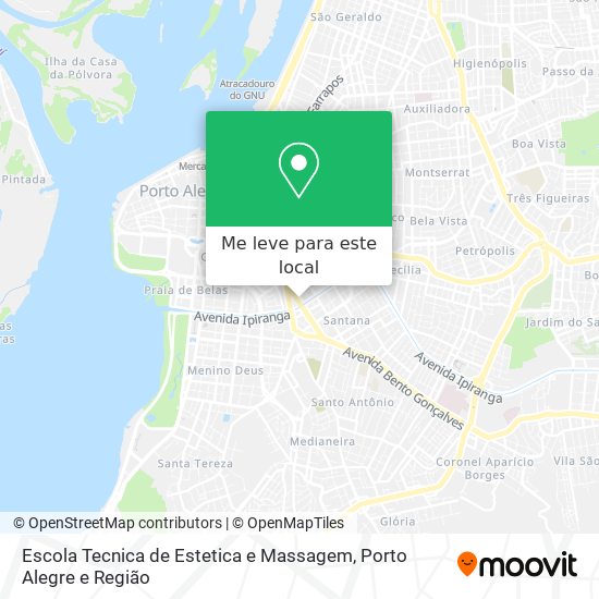 Escola Tecnica de Estetica e Massagem mapa