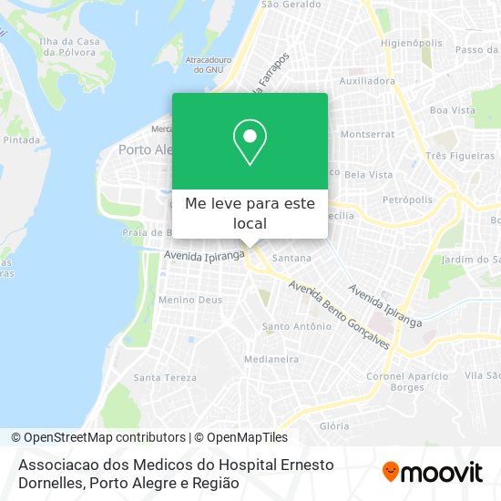 Associacao dos Medicos do Hospital Ernesto Dornelles mapa