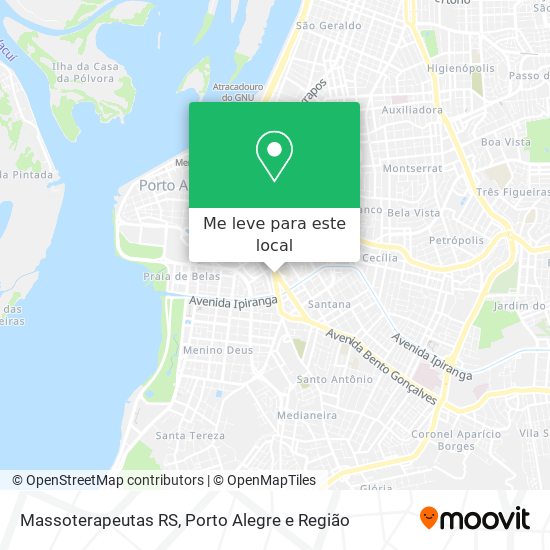 Massoterapeutas RS mapa