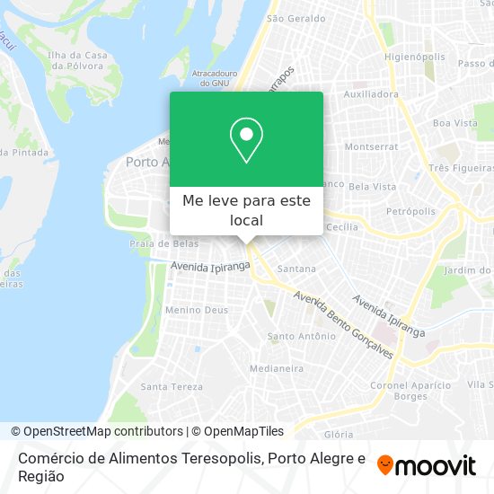 Comércio de Alimentos Teresopolis mapa