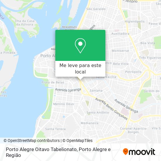 Porto Alegre Oitavo Tabelionato mapa