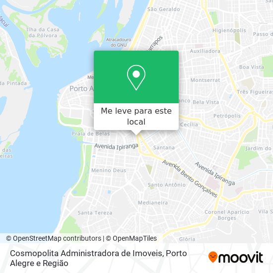 Cosmopolita Administradora de Imoveis mapa