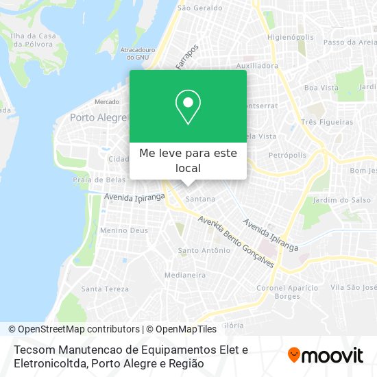 Tecsom Manutencao de Equipamentos Elet e Eletronicoltda mapa