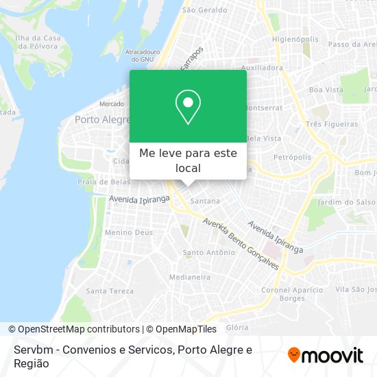 Servbm - Convenios e Servicos mapa