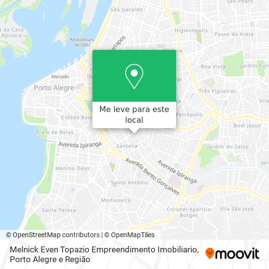 Melnick Even Topazio Empreendimento Imobiliario mapa