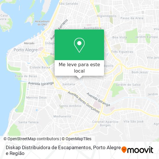 Diskap Distribuidora de Escapamentos mapa