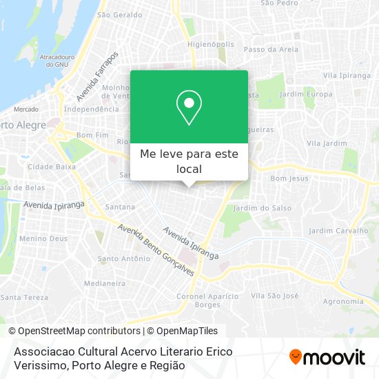Associacao Cultural Acervo Literario Erico Verissimo mapa