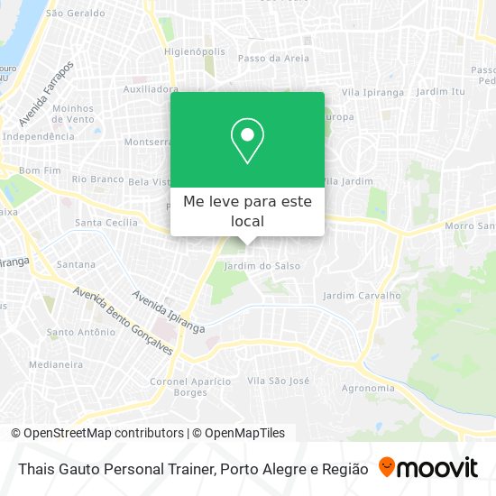 Thais Gauto Personal Trainer mapa