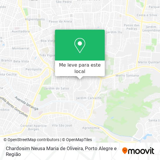 Chardosim Neusa Maria de Oliveira mapa