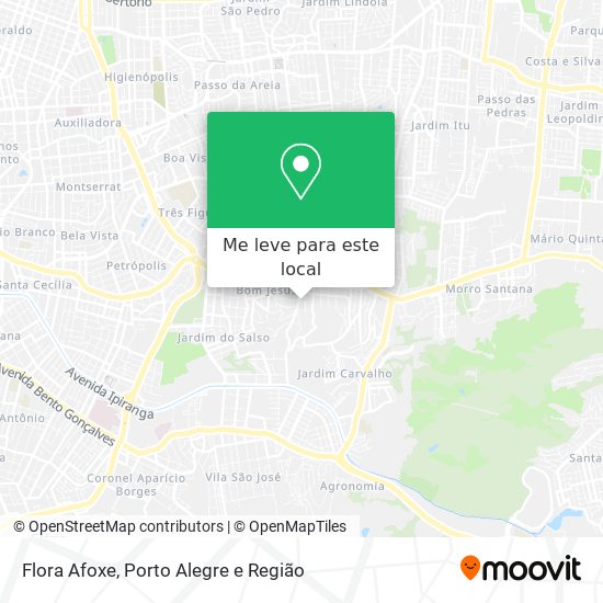 Flora Afoxe mapa