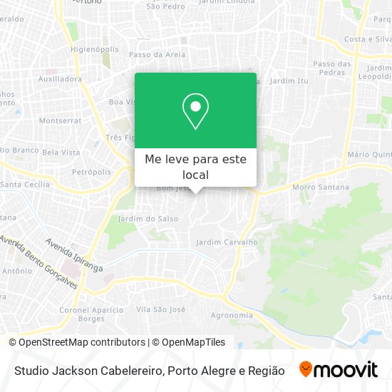Studio Jackson Cabelereiro mapa