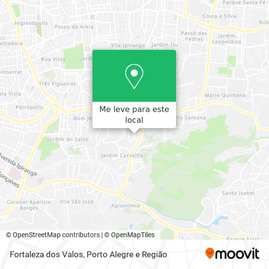 Fortaleza dos Valos mapa