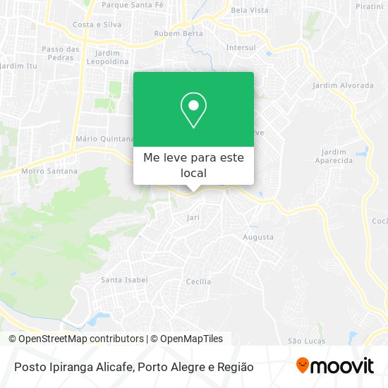 Posto Ipiranga Alicafe mapa