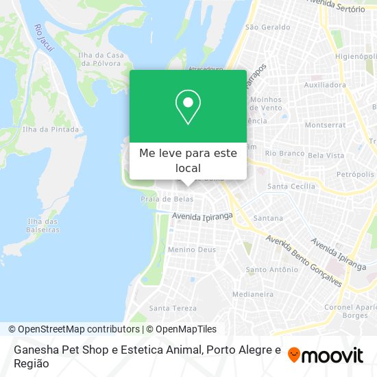 Ganesha Pet Shop e Estetica Animal mapa