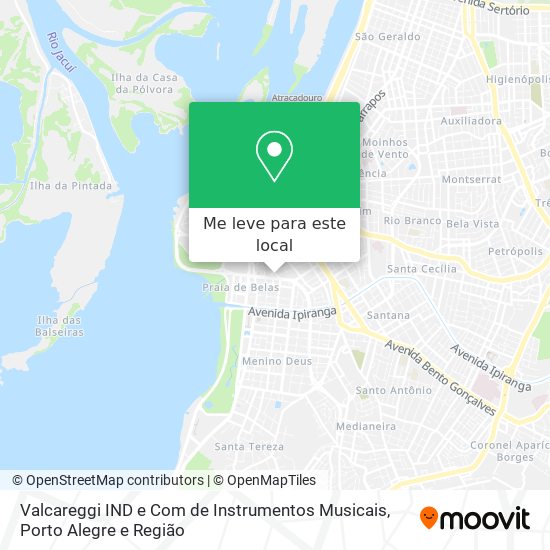 Valcareggi IND e Com de Instrumentos Musicais mapa