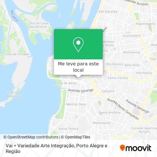 Vai = Variedade Arte Integração mapa