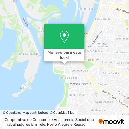 Cooperativa de Consumo e Assistencia Social dos Trabalhadores Em Tele mapa