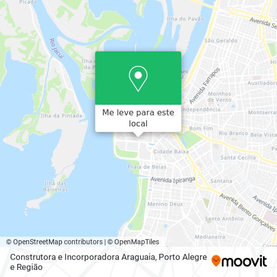 Construtora e Incorporadora Araguaia mapa