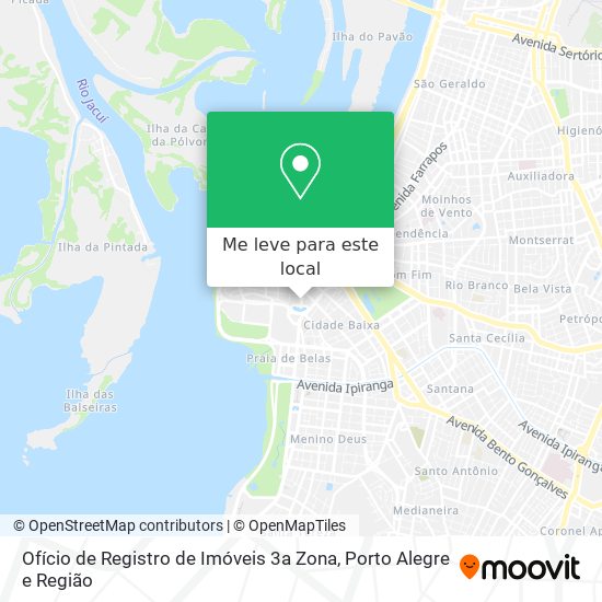 Ofício de Registro de Imóveis 3a Zona mapa