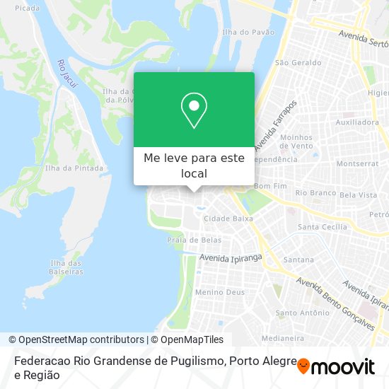 Federacao Rio Grandense de Pugilismo mapa