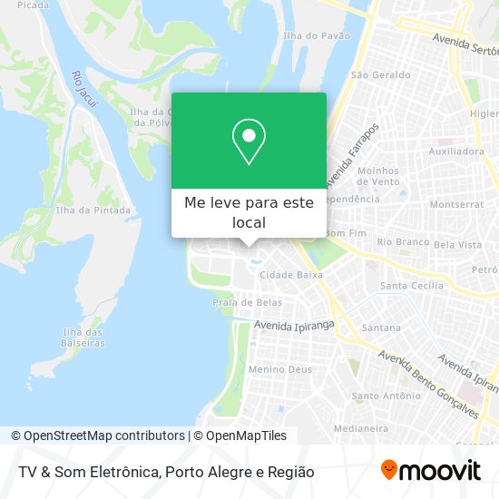 TV & Som Eletrônica mapa