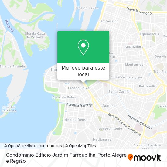 Condominio Edficio Jardim Farroupilha mapa