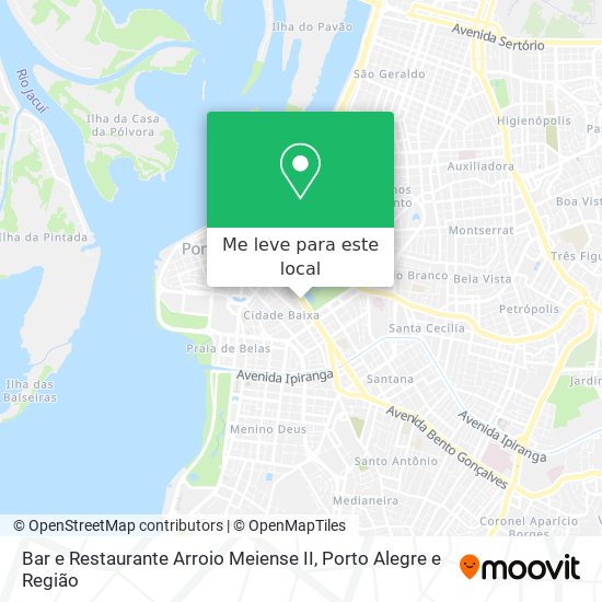 Bar e Restaurante Arroio Meiense II mapa