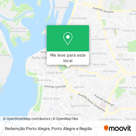 Redemção Porto Alegre mapa