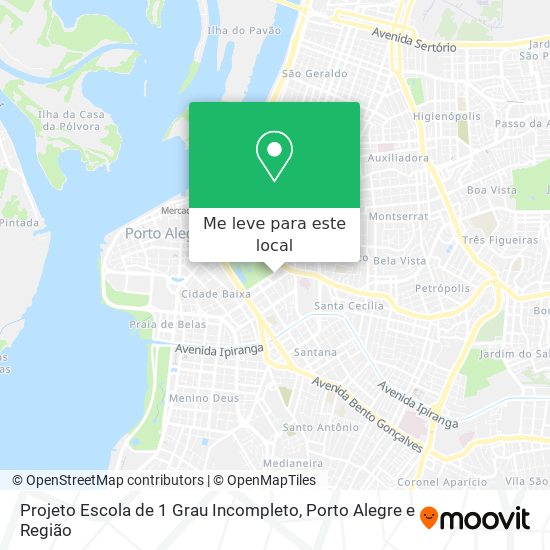 Projeto Escola de 1 Grau Incompleto mapa