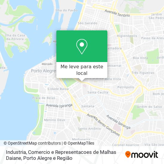 Industria, Comercio e Representacoes de Malhas Daiane mapa