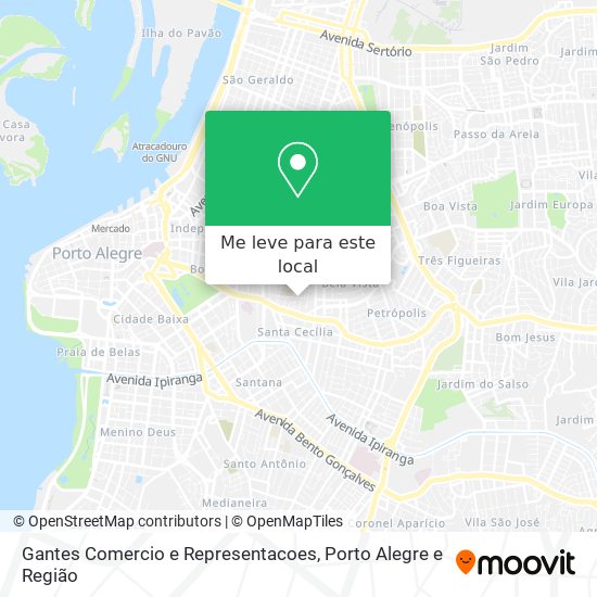 Gantes Comercio e Representacoes mapa