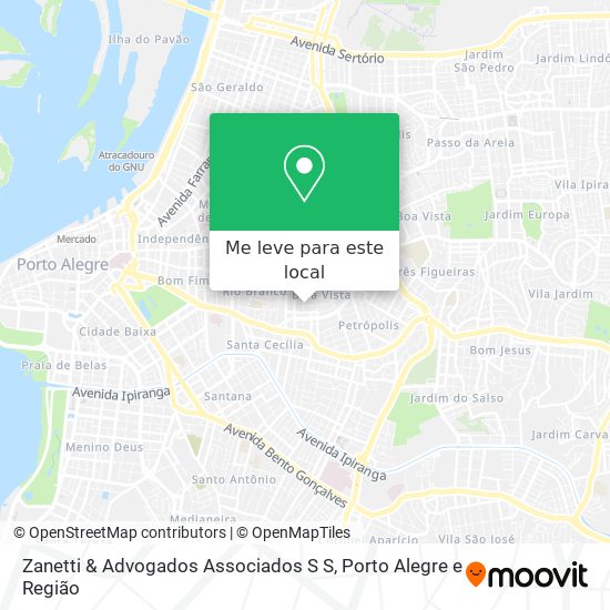 Zanetti & Advogados Associados S S mapa