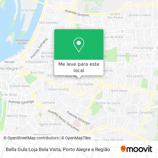 Bella Gula Loja Bela Vista mapa