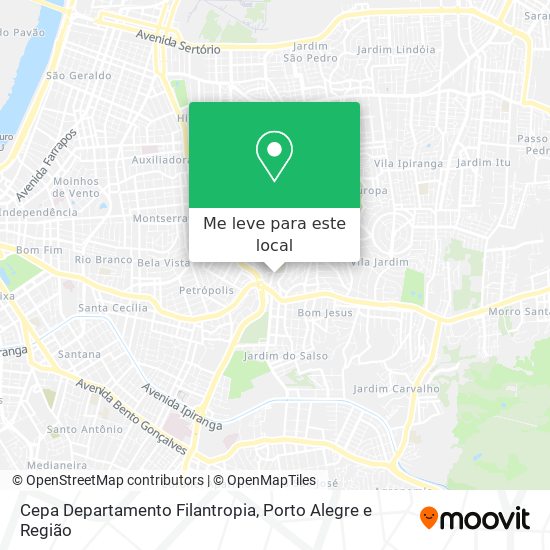 Cepa Departamento Filantropia mapa
