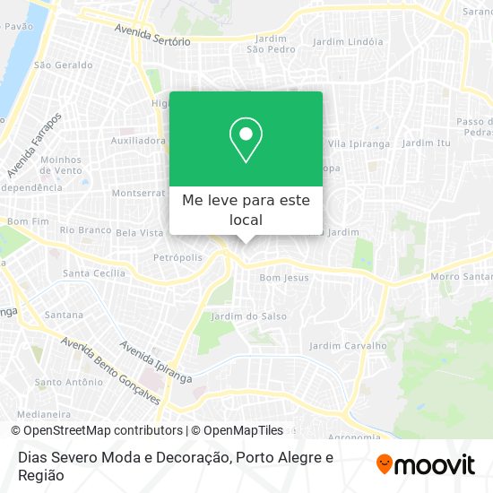 Dias Severo Moda e Decoração mapa