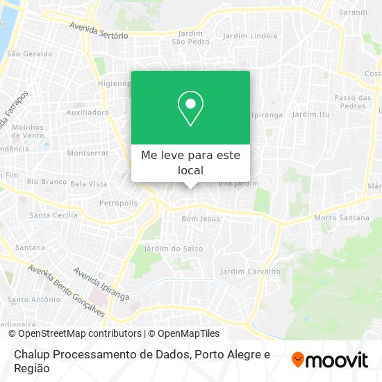 Chalup Processamento de Dados mapa