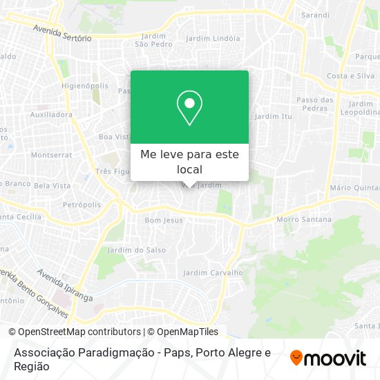 Associação Paradigmação - Paps mapa