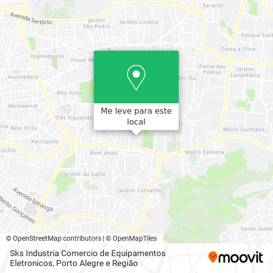 Sks Industria Comercio de Equipamentos Eletronicos mapa