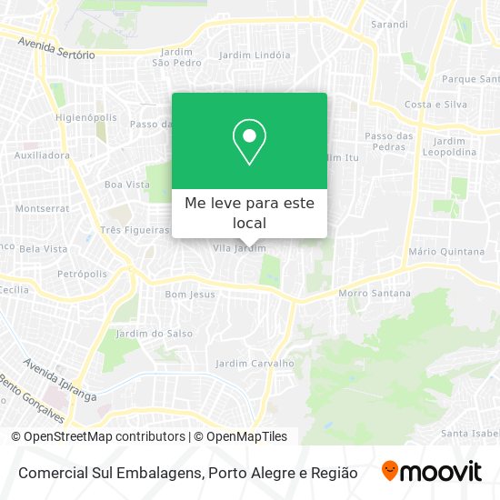 Comercial Sul Embalagens mapa