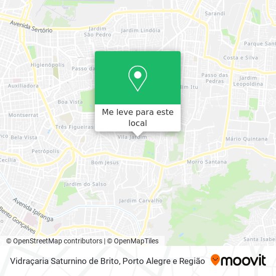 Vidraçaria Saturnino de Brito mapa