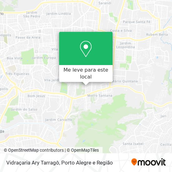 Vidraçaria Ary Tarragô mapa