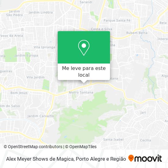 Alex Meyer Shows de Magica mapa