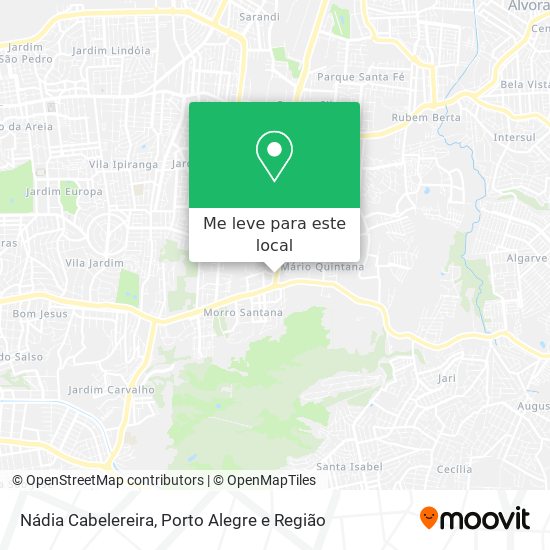 Nádia Cabelereira mapa