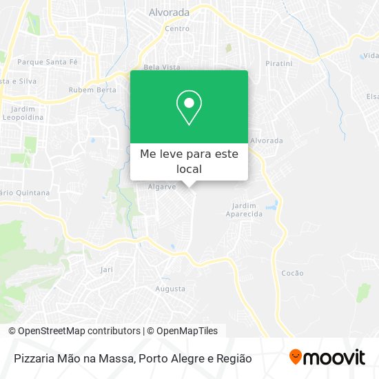 Pizzaria Mão na Massa mapa