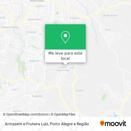 Armazem e Fruteira Luiz mapa