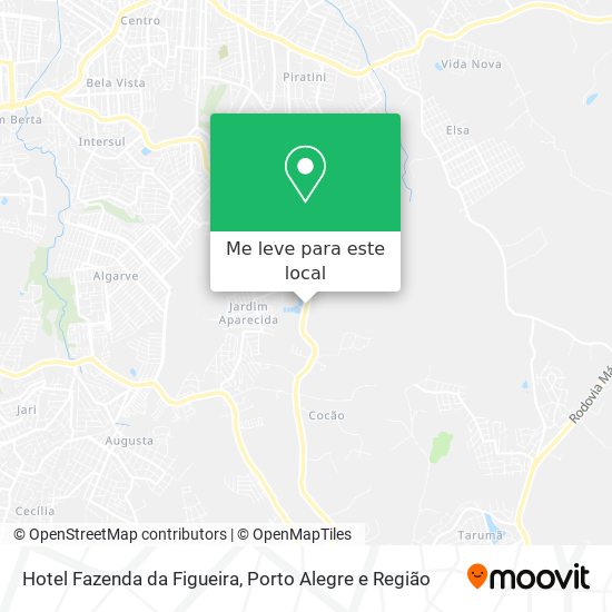 Hotel Fazenda da Figueira mapa