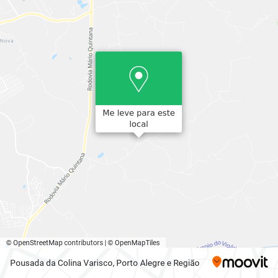 Pousada da Colina Varisco mapa