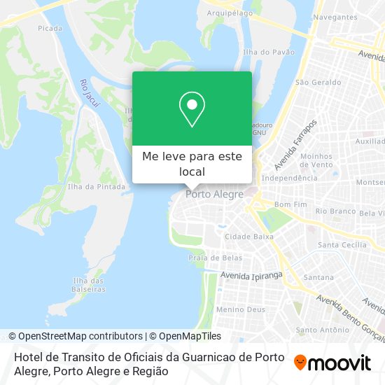 Hotel de Transito de Oficiais da Guarnicao de Porto Alegre mapa